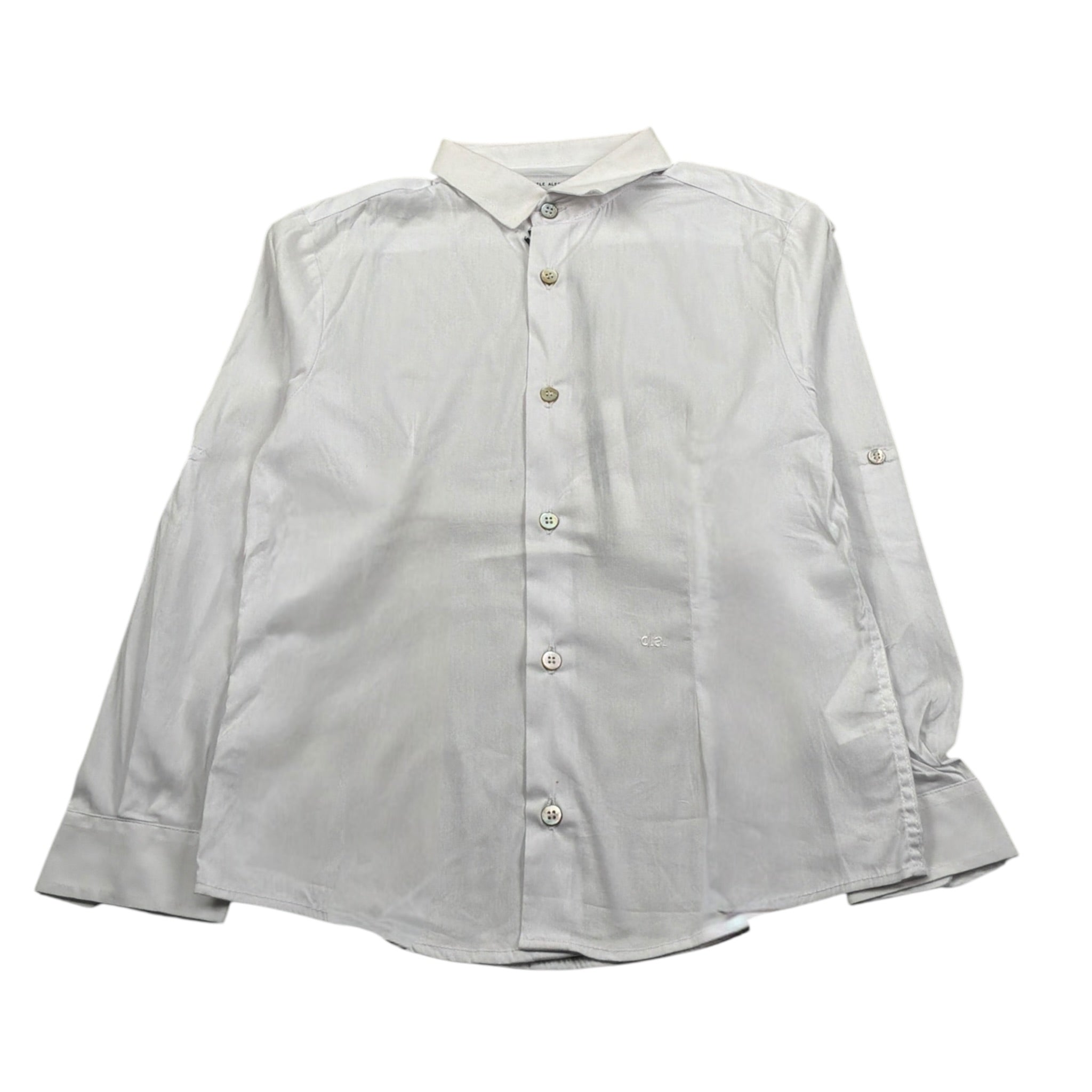 Daniele Alessandrini Camicia Manica Lunga tinta unita con Stampa Bianco per Neonato 1295C0905X BIANCO DANIELE ALESSANDRINI 