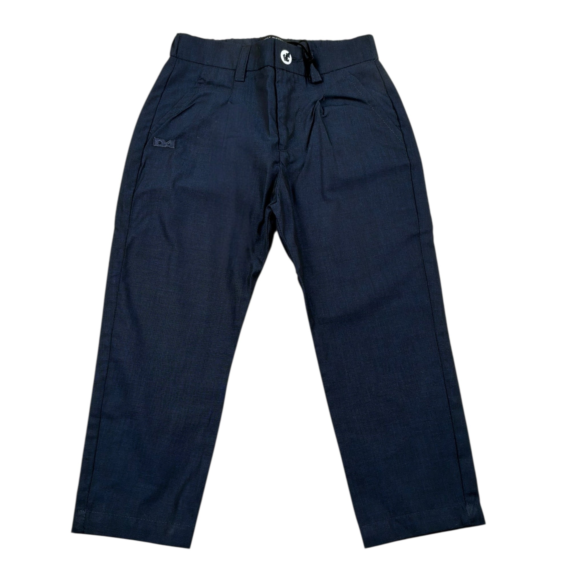 Daniele Alessandrini Pantalone Tinta Unita con Elastico In Vita per Bambino 1295P00252J BLU DANIELE ALESSANDRINI 