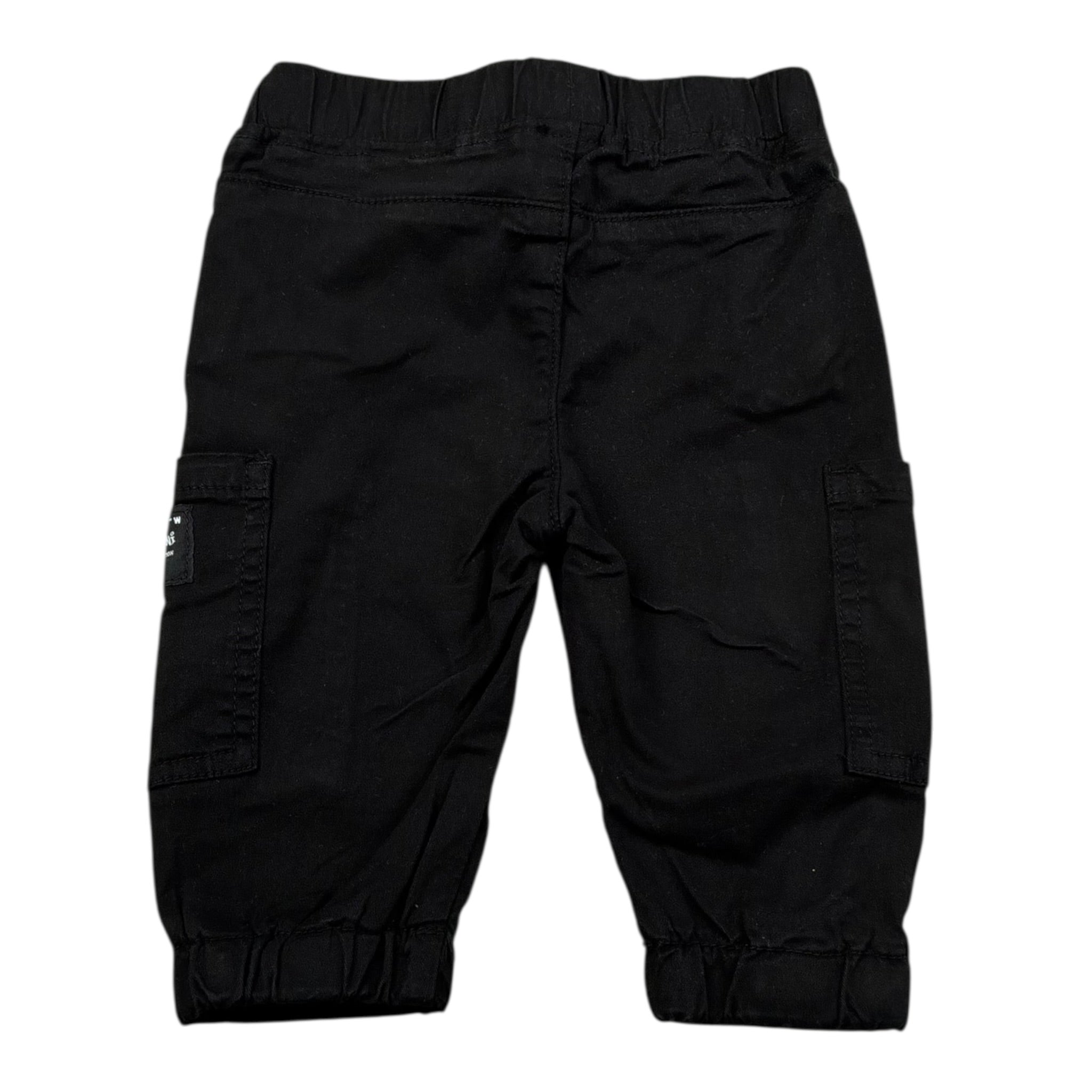 Daniele Alessandrini Pantalone Tinta Unita con Elastico In Vita per Neonato 1295P00262 NERO DANIELE ALESSANDRINI 
