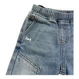 Daniele Alessandrini Jeans Tinta Unita con Elastico In Vita per Neonato 1295PD00171 AZZURRO DANIELE ALESSANDRINI 