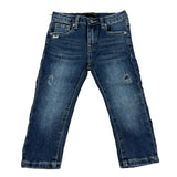 Daniele Alessandrini Jeans Tinta Unita con Girovita Regolabile per Neonato 1295PD00207 BLU DANIELE ALESSANDRINI 