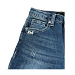 Daniele Alessandrini Jeans Tinta Unita con Girovita Regolabile per Neonato 1295PD00207 BLU DANIELE ALESSANDRINI 