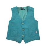 Daniele Alessandrini Gilet Tinta Unita con Bottoni per Bambino 1296B00018J VERDE DANIELE ALESSANDRINI 