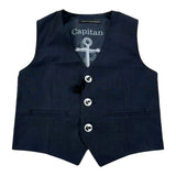 Daniele Alessandrini Gilet Tinta Unita per Neonato 1296B00165 BLU DANIELE ALESSANDRINI 