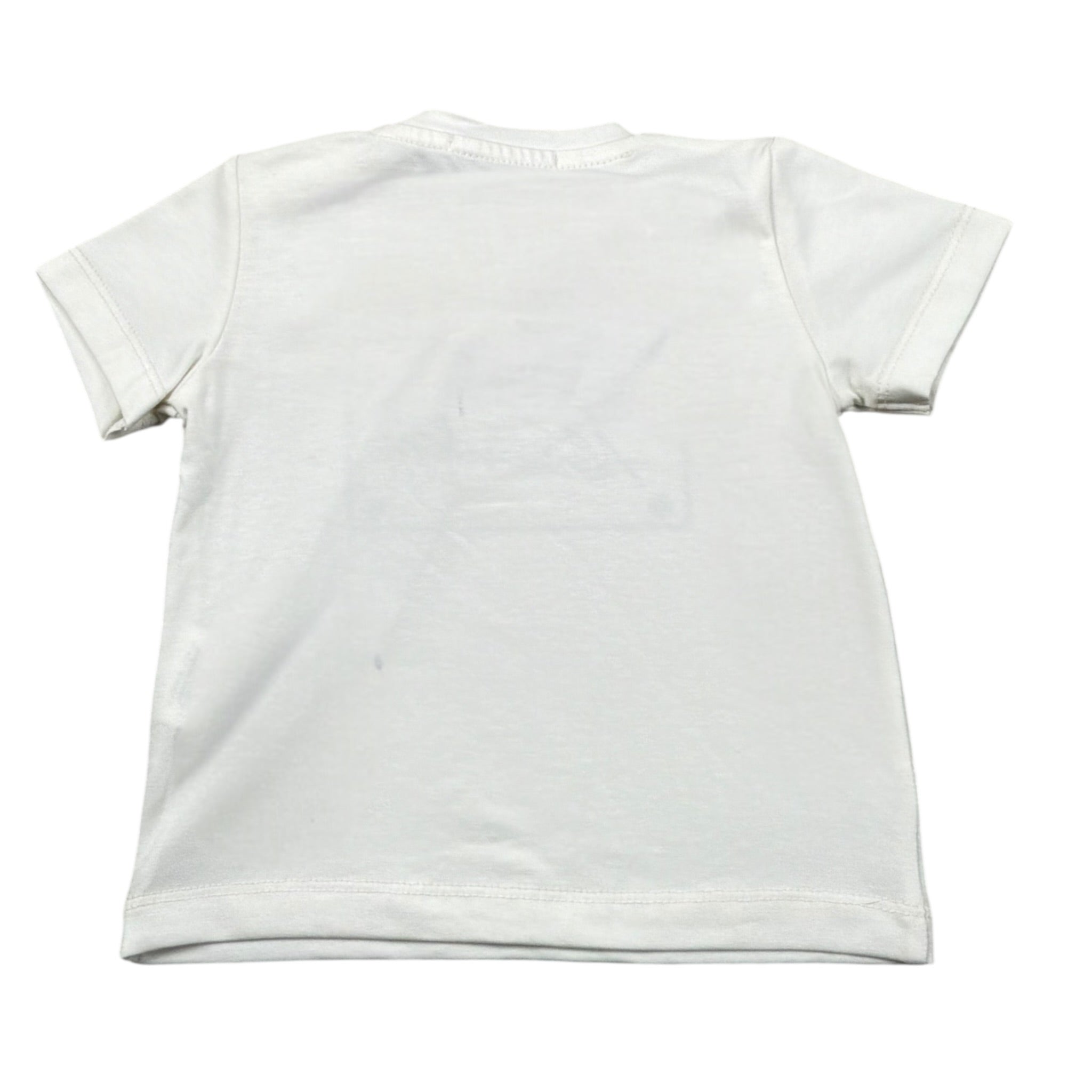 Daniele Alessandrini T-Shirt Girocollo Tinta Unita con Stampa per Neonato 1296M00179X BIANCO DANIELE ALESSANDRINI 