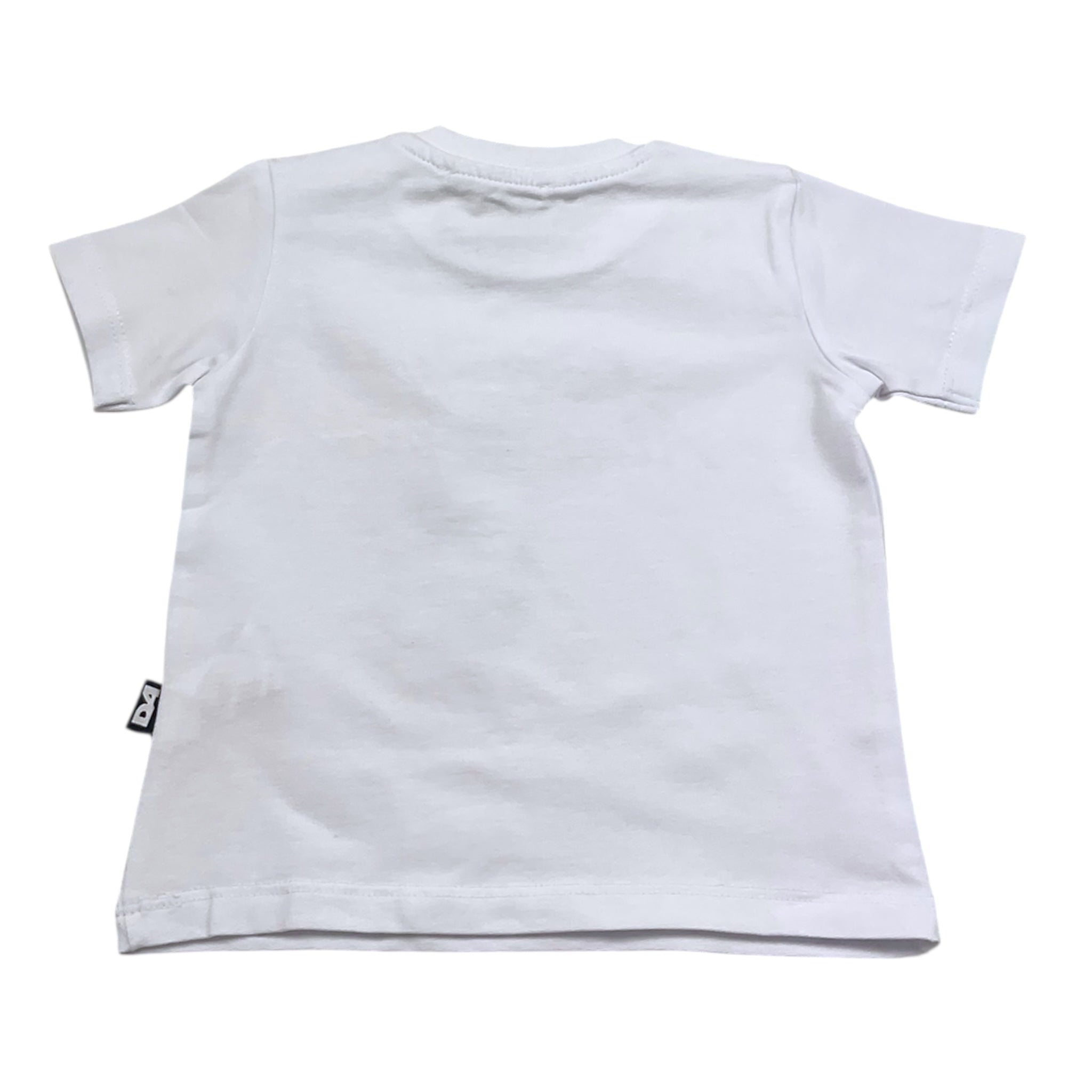 Daniele Alessandrini T-Shirt Girocollo Tinta Unita con Stampa per Neonato 1296M00214 BIANCO DANIELE ALESSANDRINI 