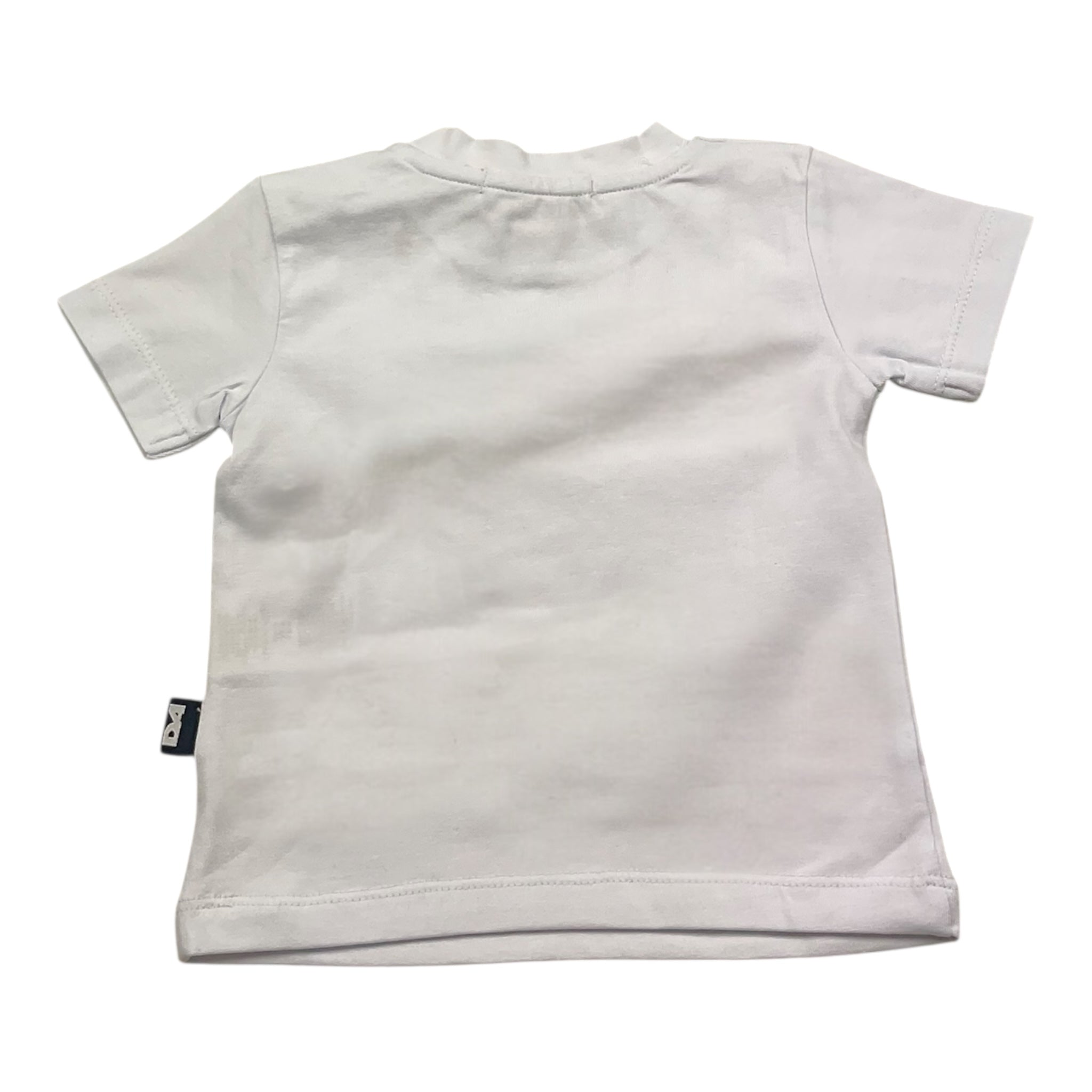 Daniele Alessandrini T-Shirt Tinta Unita con Stampa per Neonato 1296M00226 BIANCO DANIELE ALESSANDRINI 