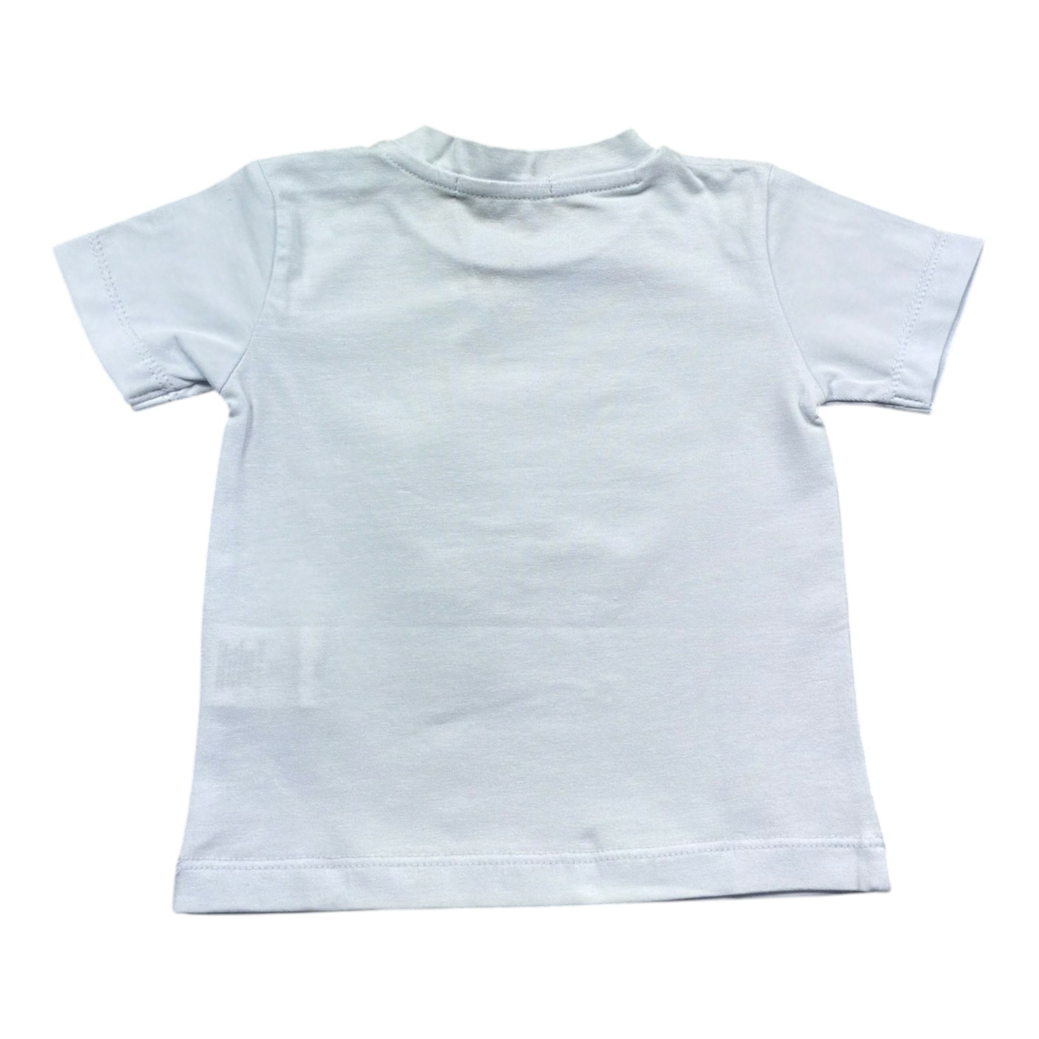 Daniele Alessandrini T-Shirt Girocollo Tinta Unita con Stampa per Neonato 1296M00237 BIANCO DANIELE ALESSANDRINI 