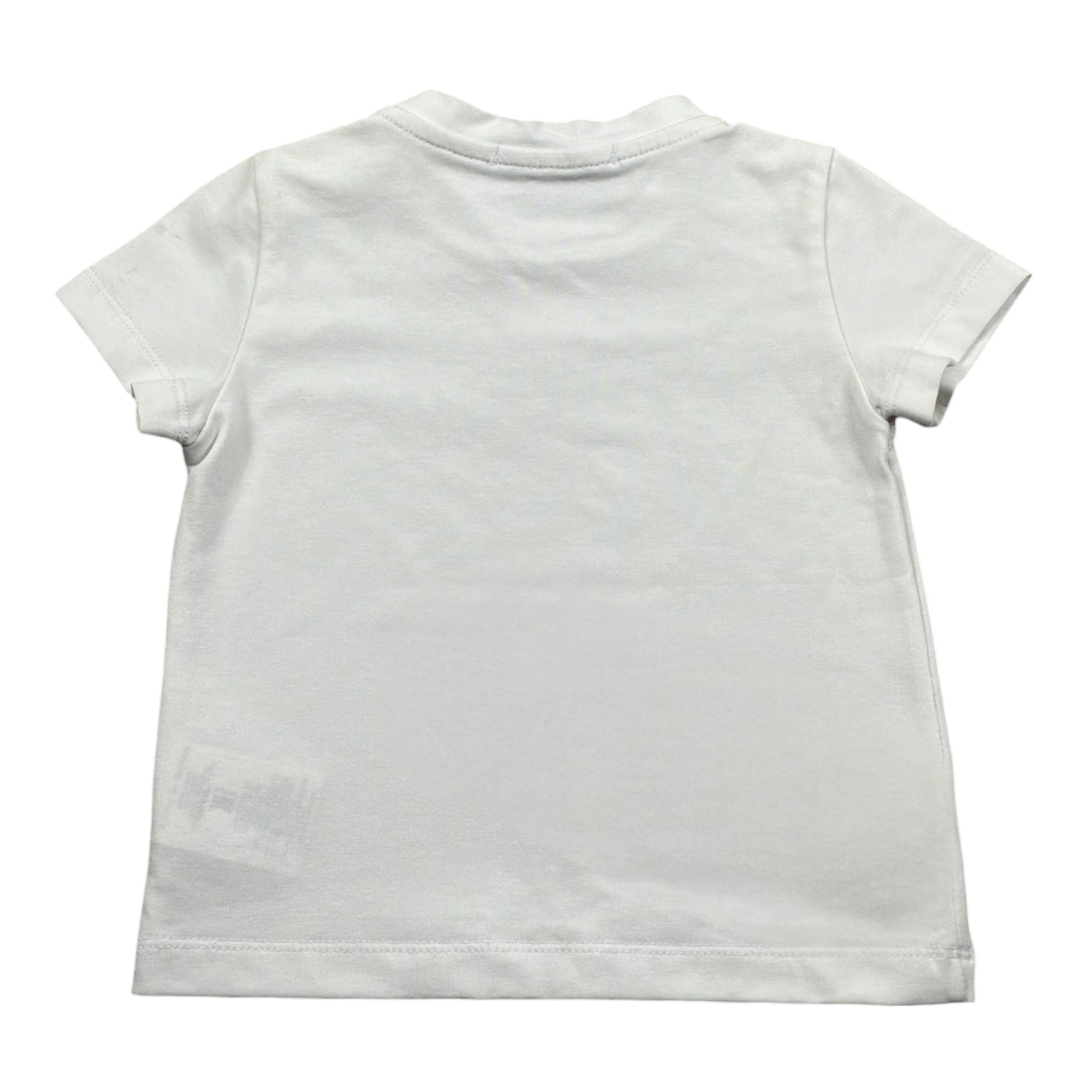 Daniele Alessandrini T-Shirt Girocollo Tinta Unita con Logo per Neonato 1296M0933 BIANCO DANIELE ALESSANDRINI 