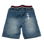 Daniele Alessandrini Bermuda In Denim con Elastico In Vita per Neonato 1296SD00173 BLU DANIELE ALESSANDRINI 