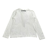 Diadora Shirt tinta unita Girocollo con Stampa Bianco per Bambina 021527 BIANCO DIADORA 