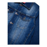 Diesel Giubbino In Denim Tinta Unita per Bambino 00J4QC BLU DIESEL 