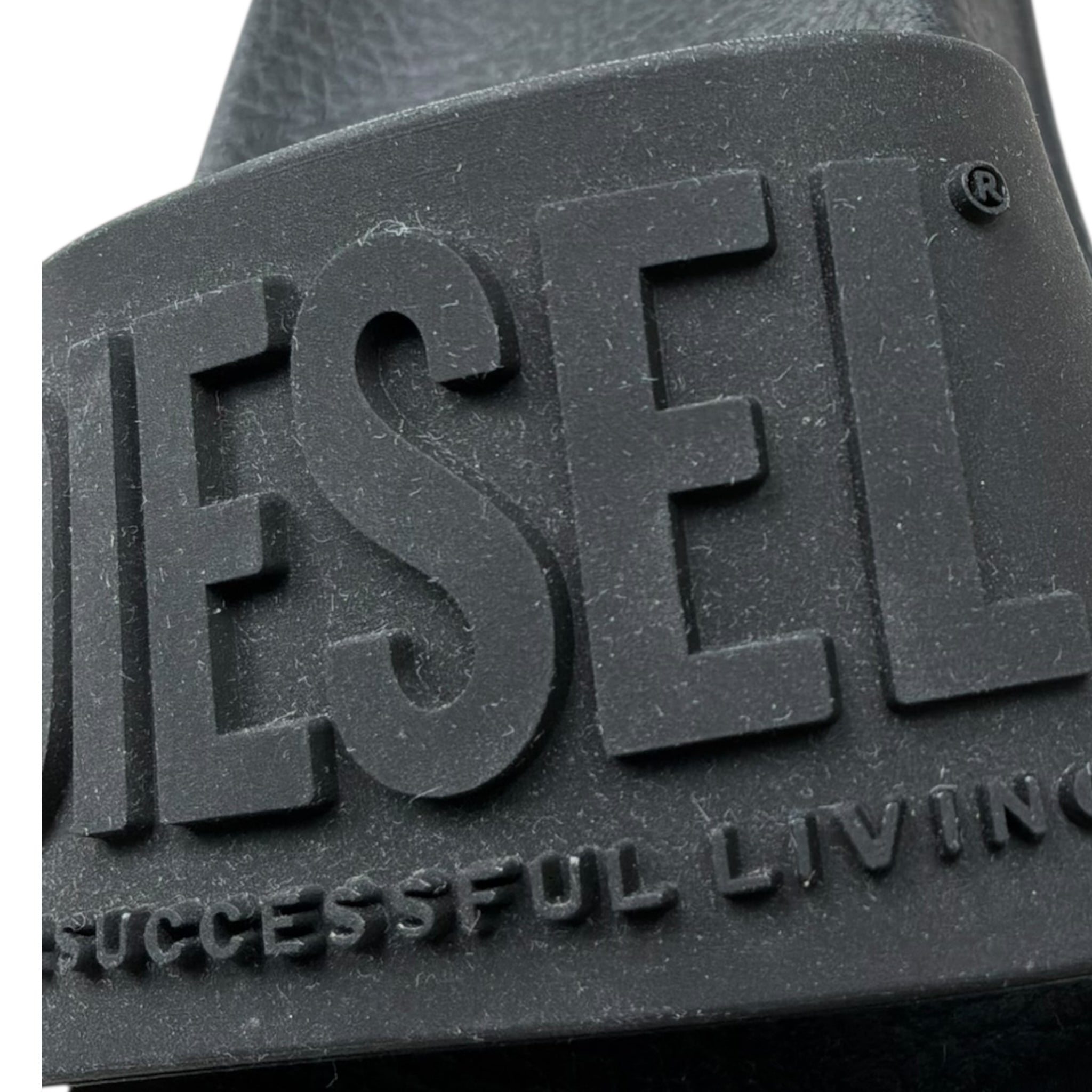 Diesel Ciabatta Tinta Unita con Logo per Bambino CIAB NERO DIESEL 