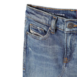 Diesel Jeans tinta unita con Girovita Regolabile Azzurro per Bambino J00809X AZZURRO DIESEL 