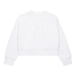 Diesel Felpa Chiusa Girocollo Tinta Unita con Logo per Bambina J01826 BIANCO DIESEL 