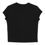 Diesel T-Shirt Girocollo Tinta Unita con Logo per Bambina J01830X NERO DIESEL 