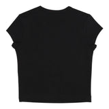 Diesel T-Shirt Girocollo Tinta Unita con Logo per Bambina J01830X NERO DIESEL 