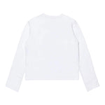 Diesel Shirt Girocollo Tinta Unita con Logo per Bambina J02038 BIANCO DIESEL 