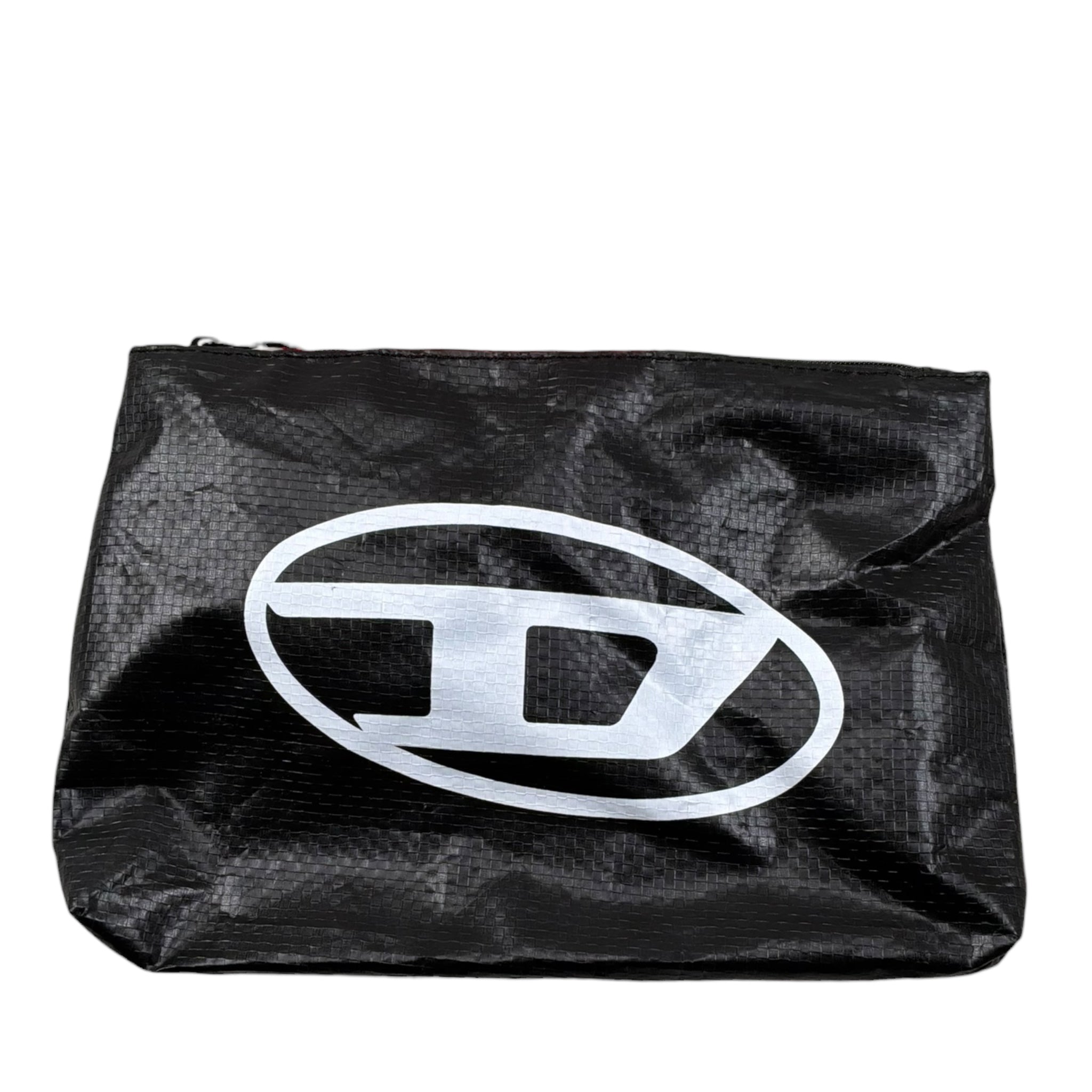 Diesel Pochette Tinta Unita con Zip E Logo per Bambina J02130 NERO DIESEL 