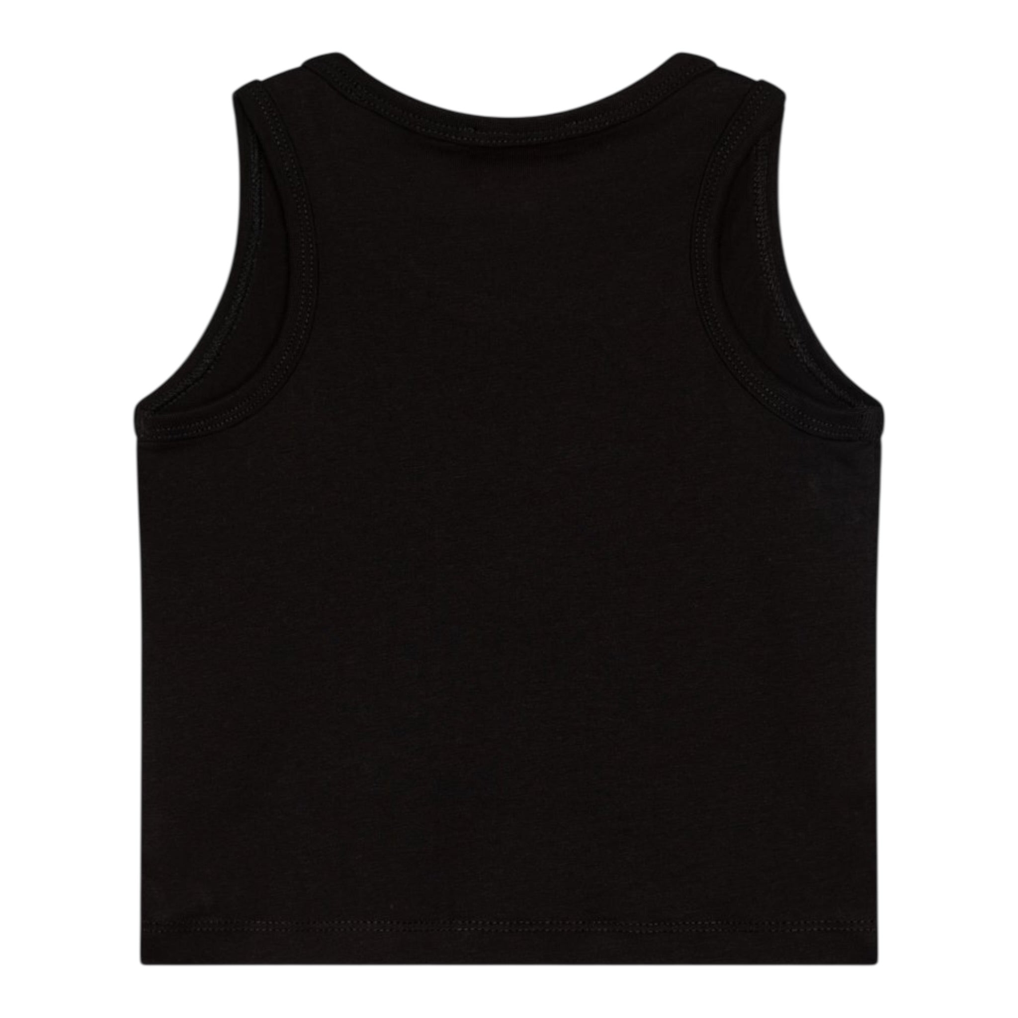 Diesel Canotta tinta unita con Logo Nero per Bambina J02238XX NERO DIESEL 