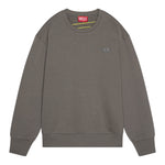 Diesel Felpa Chiusa Girocollo Tinta Unita con Logo per Bambino J02274 GRIGIO DIESEL 