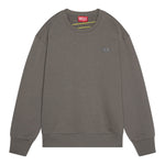Diesel Felpa Chiusa Girocollo Tinta Unita con Logo per Bambino J02274X VERDE DIESEL 