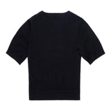 Diesel T-Shirt Girocollo Tinta Unita con Logo per Bambina J02279 NERO DIESEL 