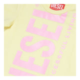 Diesel T-Shirt Girocollo Tinta Unita con Giallo per Neonata K00347 GIALLO DIESEL 
