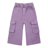 Diesel Jeans Tinta Unita Modello Cargo per Bambina K00603 VIOLA DIESEL 