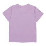 Diesel T-Shirt Girocollo tinta unita con Stampa Lilla per Bambina K00635JX LILLA DIESEL 