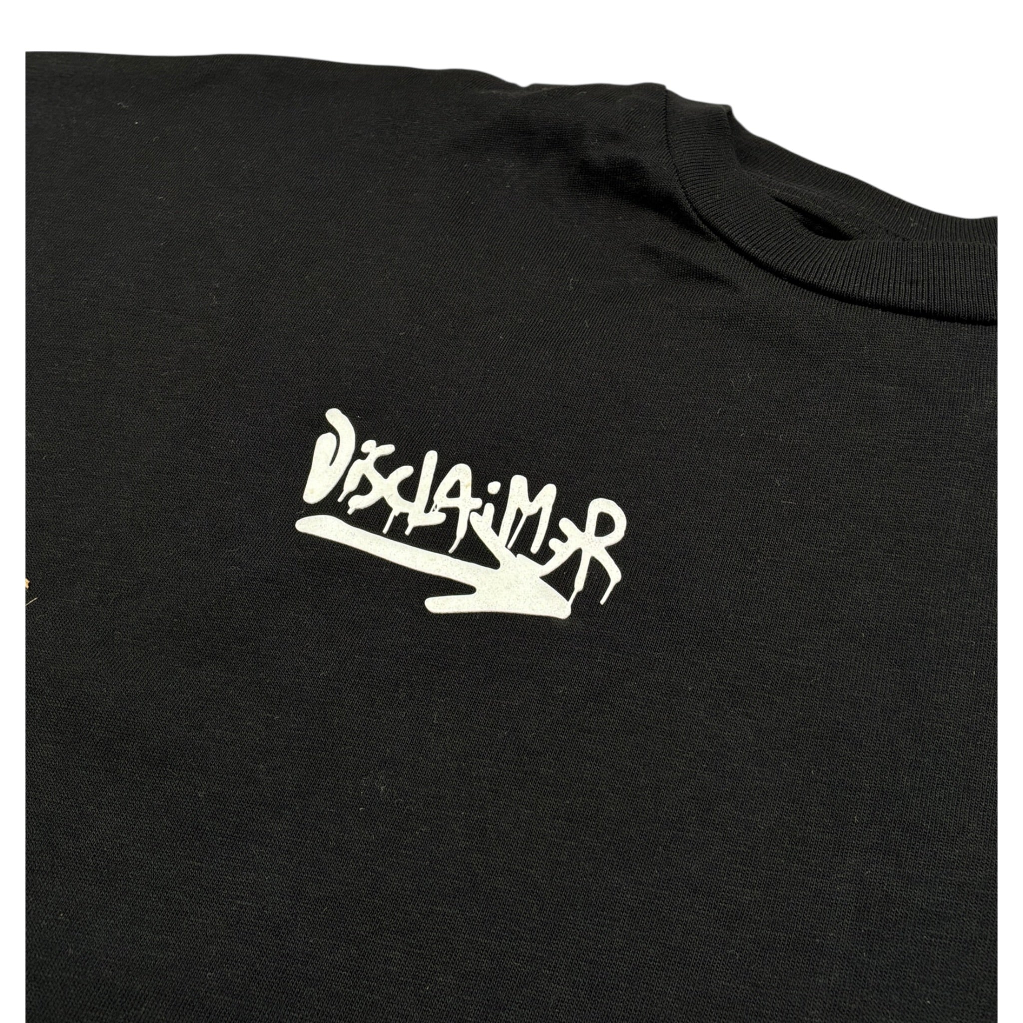 Disclaimer T-Shirt tinta unita con Stampa Nero per Bambino 23EDK53826 NERO DISCLAIMER 