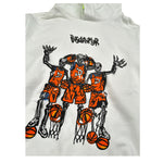 Disclaimer Felpa Chiusa con Cappuccio Tinta Uita con Stampe Bianco per Bambino 24ED58029 BIANCO DISCLAIMER 