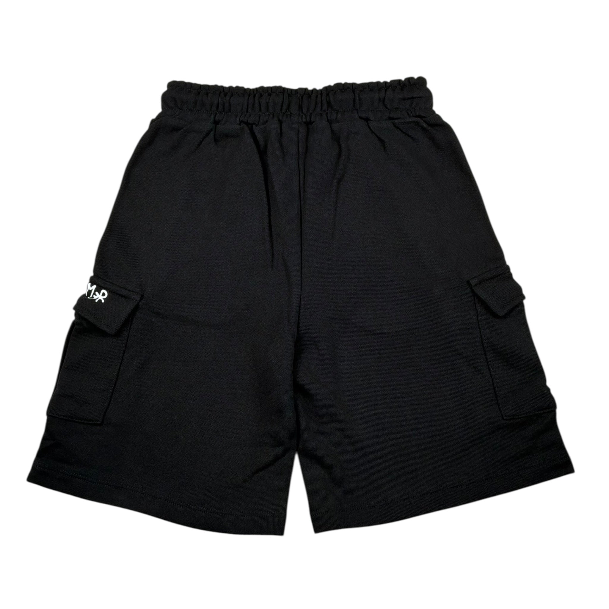 Disclaimer Bermuda In Tuta Tinta Unita con Logo per Bambino 25EDK58406 NERO DISCLAIMER 