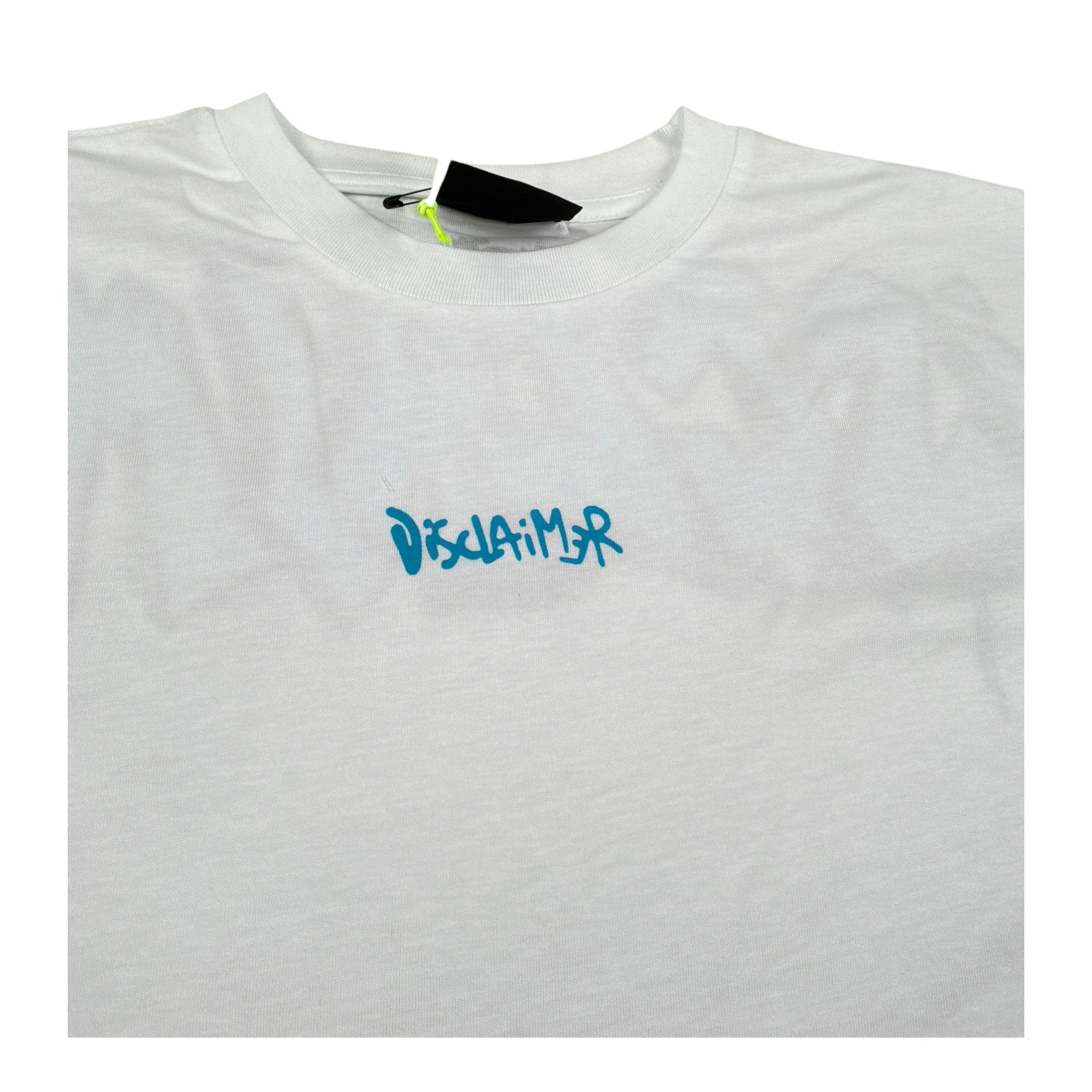 Disclaimer T-Shirt Girocollo Tinta Unita con Stampa per Bambino 25EDK58407 BIANCO DISCLAIMER 