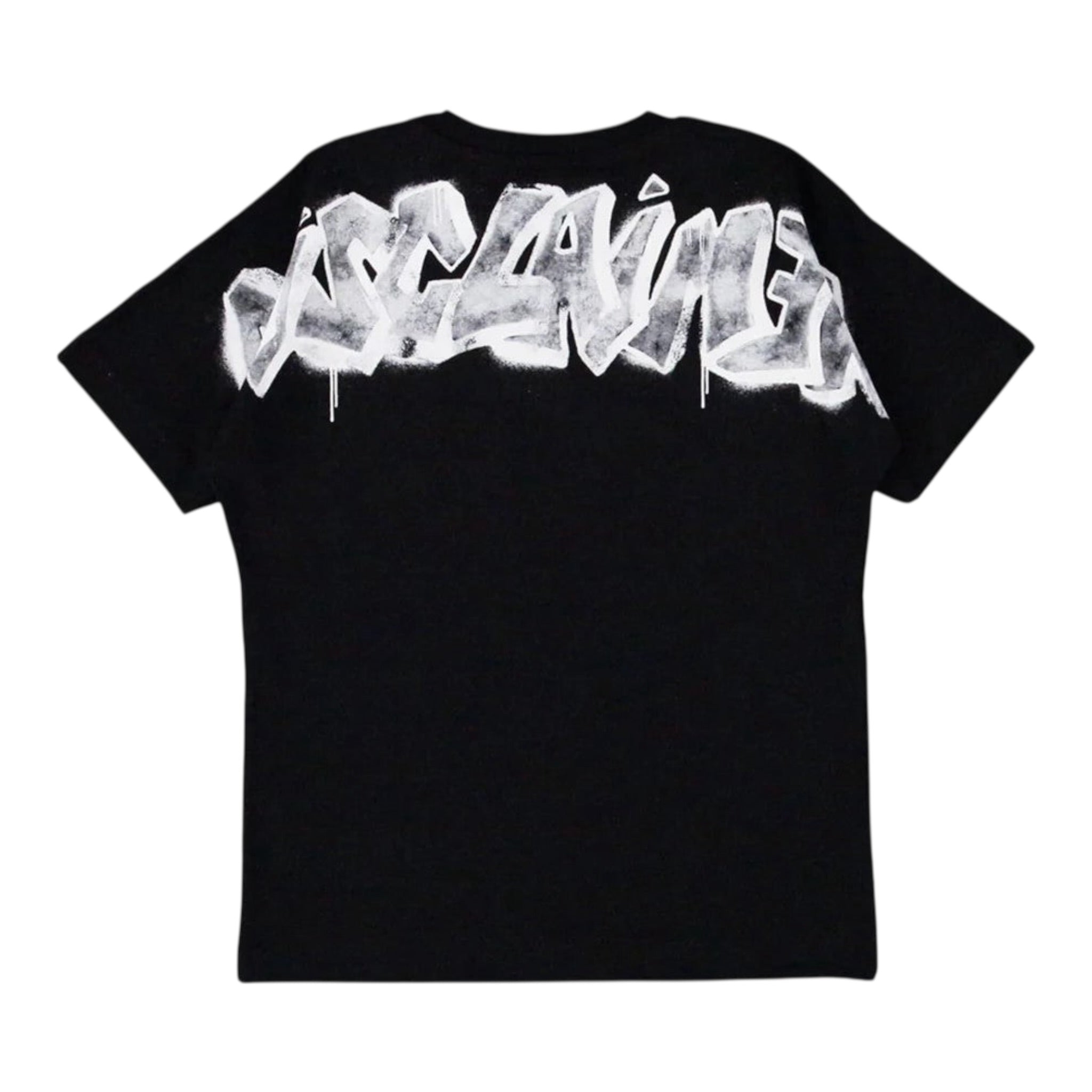 Disclaimer T-Shirt Girocollo Tinta Unita con Stampa per Bambino 25EDK58407X NERO DISCLAIMER 