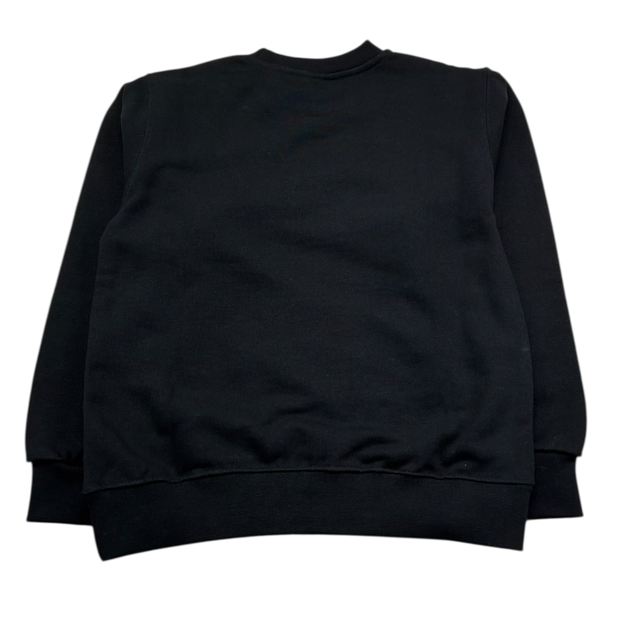 Disclaimer Felpa Chiusa Girocollo Tinta Unita con Logo per Bambino 25EDK58430 NERO DISCLAIMER 