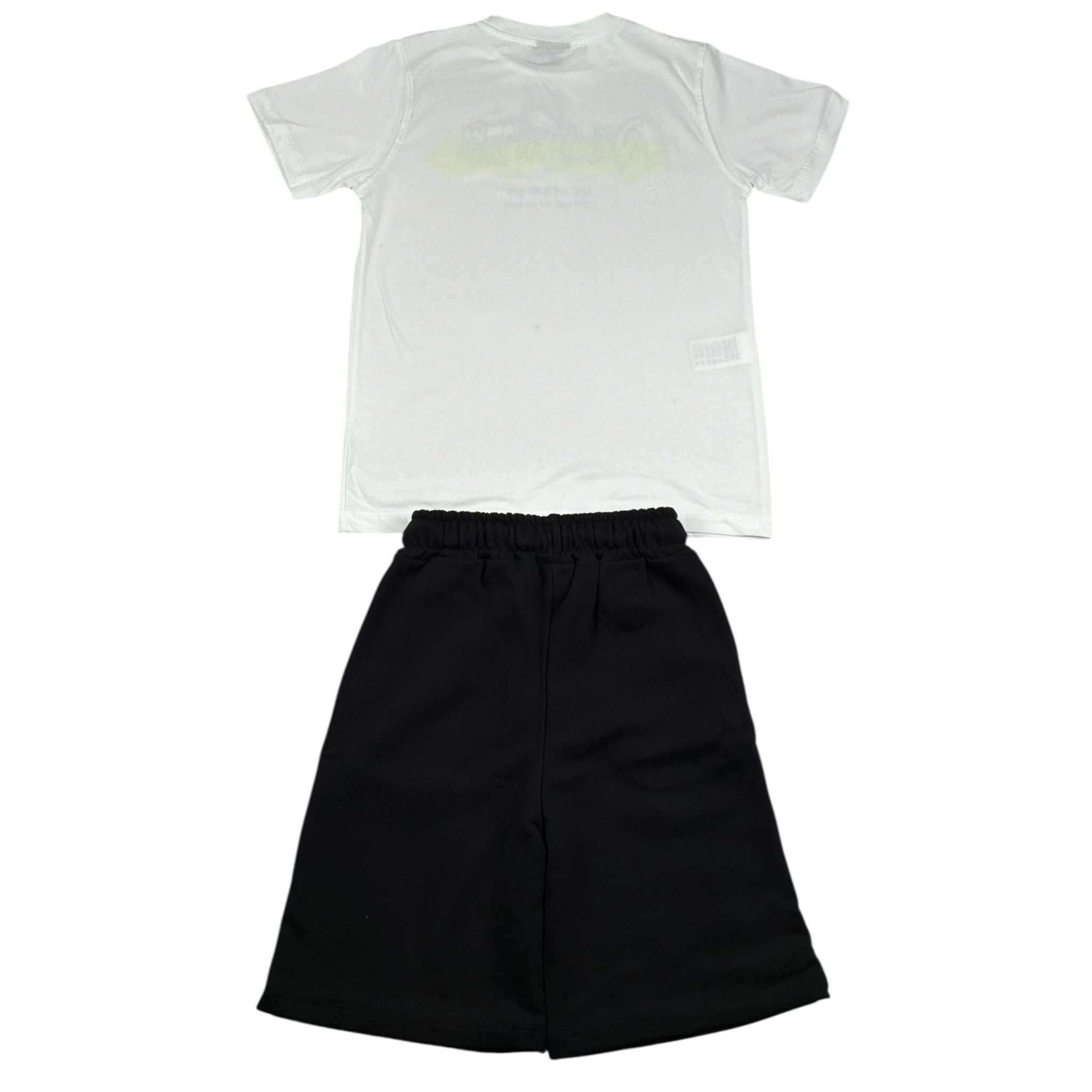 Disclaimer Completo 2 Pezzi T-Shirt-Bermuda Bicolore per Bambino 25EDK58477 BIANCO/NERO DISCLAIMER 