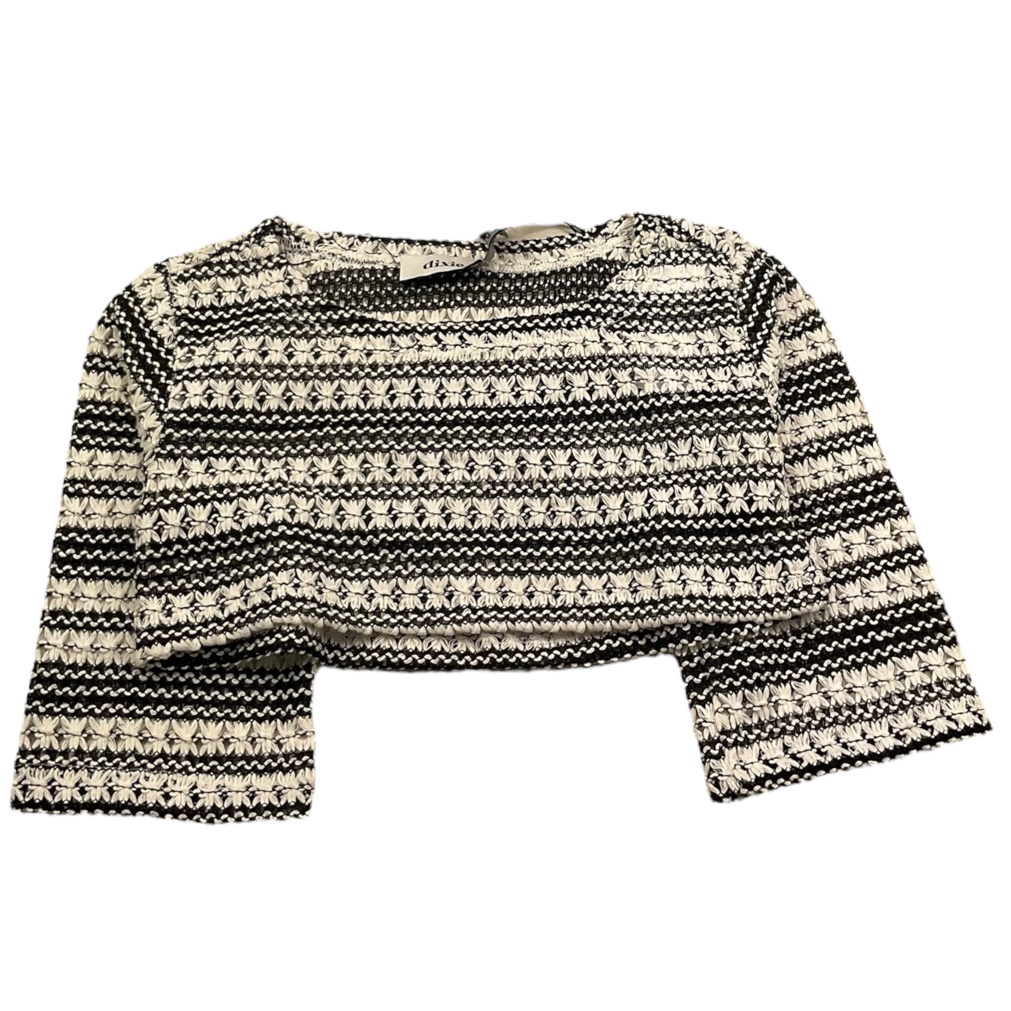 Dixie shirt Bicolore Traforata Modello Crop per Bambina LB06231G74X BIANCO/NERO DIXIE 