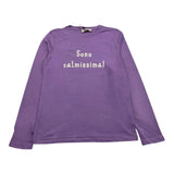 Dixie Shirt Girocollo Tinta Unita con Stampa per Bambina LB35030G56 VIOLA DIXIE 
