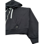 Dixie Felpa con Zip E Cappuccio Tinta Unita per Bambina LK04042G74 NERO DIXIE 