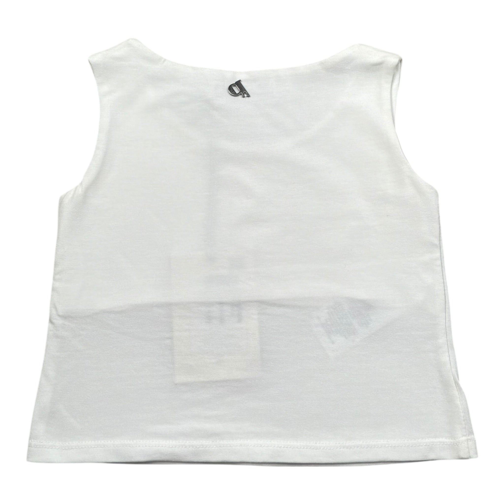 Dixie Canotta Tinta Unita Girocollo per Bambina M014032G74 BIANCO DIXIE 