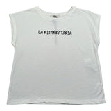 Dixie T-Shirt Girocollo Tinta Unita con Stampa per Bambina MB68030G74 PANNA DIXIE 