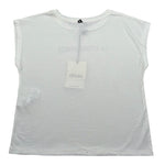 Dixie T-Shirt Girocollo Tinta Unita con Stampa per Bambina MB68030G74 PANNA DIXIE 