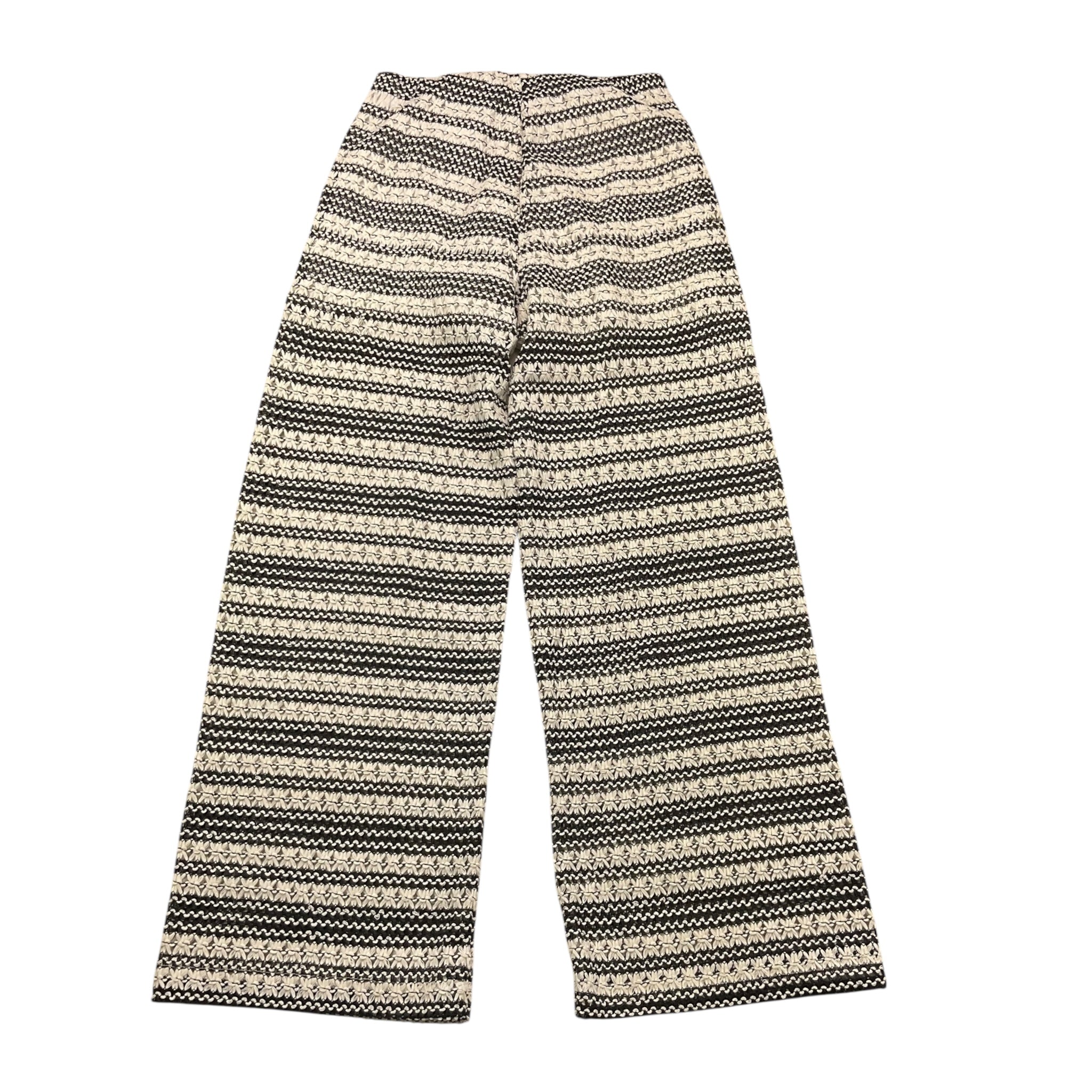 Dixie Pantalone Bicolore Traforato per Bambina PE14231G74 BIANCO/NERO DIXIE 