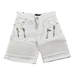 Do Not Conform Bermuda In Denim Tinta Unita con Girovita Regolabile per Bambino TAN007 BIANCO DO NOT CONFORM 