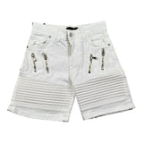 Do Not Conform Bermuda In Denim Tinta Unita con Girovita Regolabile per Bambino TAN007 BIANCO DO NOT CONFORM 