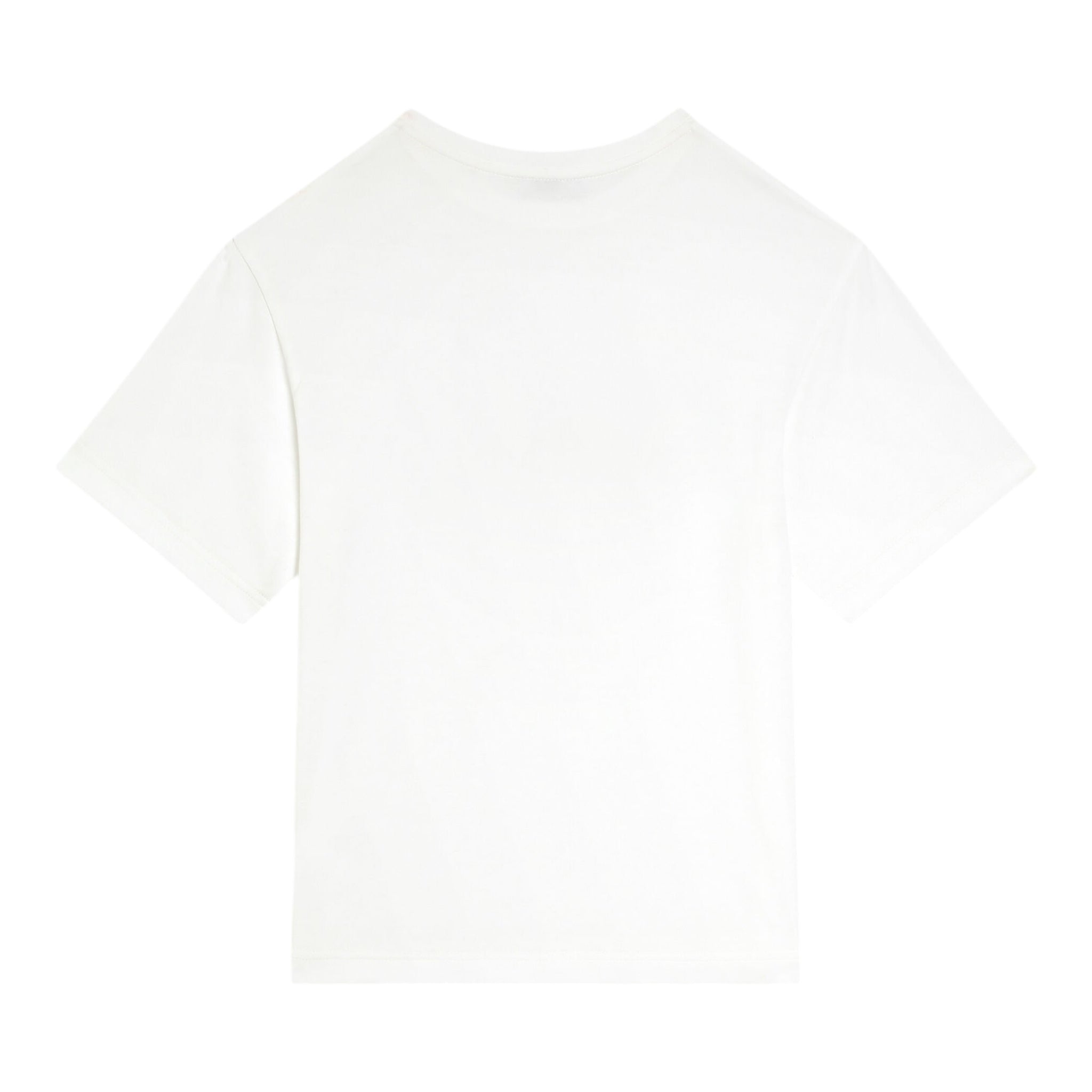 Dolce & Gabbana T-Shirt Girocollo Tinta Unita con Stampa per Bambino L4JTHV BIANCO DOLCE & GABBANA 