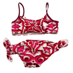 Dolce & Gabbana Costume 2 Pezzi Slip-Fascia con Fantasia per Bambina L5J82 BIANCO DOLCE & GABBANA 