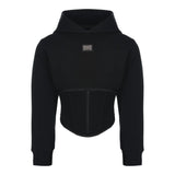 Dolce & Gabbana Felpa Tinta Unita con Cappuccio per Bambina L5JW9RG7KN5 NERO DOLCE & GABBANA 