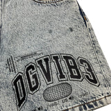 Dolce & Gabbana Short In Denim Tinta Unita con Stampa per Bambina L83Q25LDC30 AZZURRO DOLCE & GABBANA 